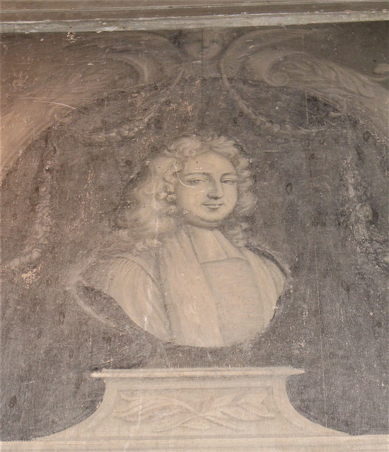 Detail of Pickering Memorial, St Mary's Church, Titchmarsh, Northamptonshire