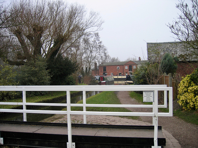 Fradley Junction from the Swing Bridge on the Coventry Canal