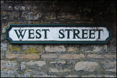 West Street street sign