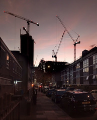 Sunset over the Edgware Road