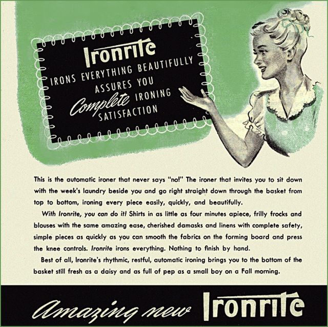 Ironrite Leaflet (2), c1940