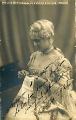 Lucy Berthrand-Beranger Autograph