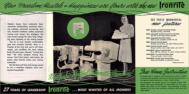 Ironrite Leaflet (3), c1940