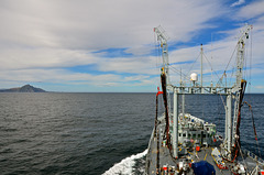 RFA GOLD ROVER rounding Cape Horn in perfect weather conditions