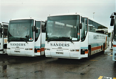 Sanders Coaches 68 (P768 PCL) and 67 (P767 PCL) at RAF Mildenhall – 27 May 2000 (437-7A)