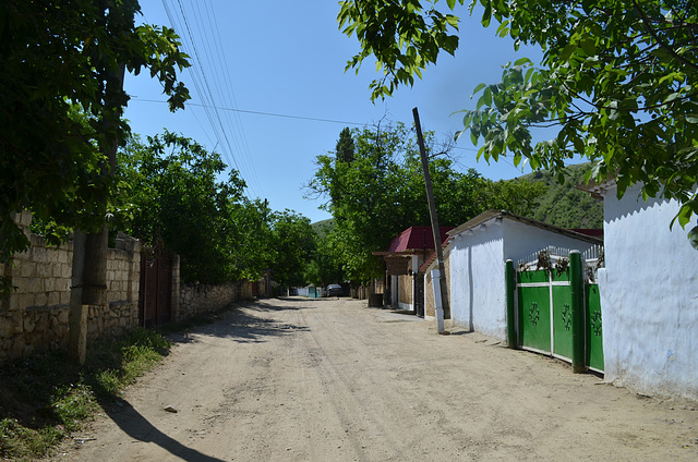 Moldova, Orheiul Vechi, Main Street in Butuceni