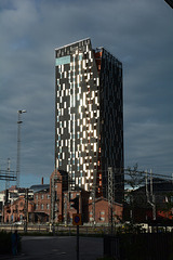 Finland, Tampere, Glitter Windows of Torni Hotel