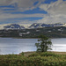 Hardangerjøkulen glacier and Lake Sysenvatnet.
