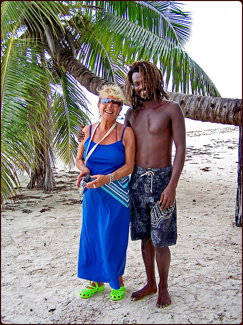 Seychelles : la signora ha fatto amicizia con l'indigeno, giovane e al cioccolato ! :-))