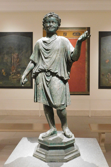 Bronze Statue of a Camillus in the Metropolitan Museum of Art, September 2018