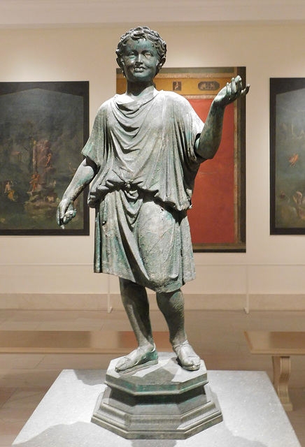 Bronze Statue of a Camillus in the Metropolitan Museum of Art, September 2018