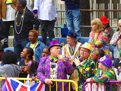 Zuschauer an Mardi Gras