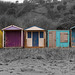 Beach huts at Coldingham Sands