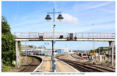 Brighton station signal gantry platforms 1,2&3 27 5 2022