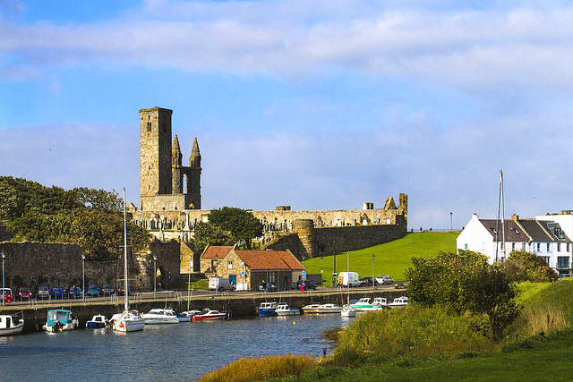 St Andrews Harbour and the Cathedral of St Andrew