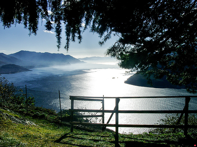 Blick über den Lago Maggiore...