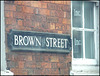 Brown Street sign