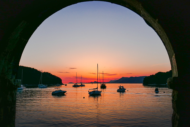 Sundown - Port of Cavtat - Dubrovnik
