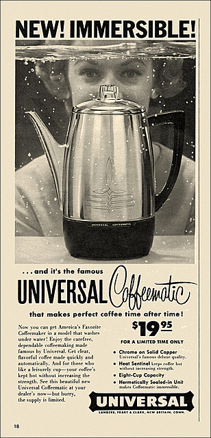Universal Coffeematic Ad, 1959
