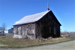 Ancienne maison de bois du Québec.