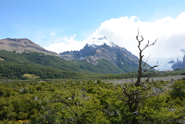 Argentina, Valley of Fitz Roy River and Cerro Solo (2121m)