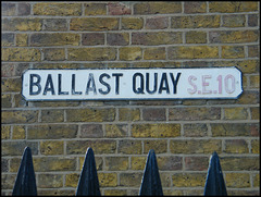 Ballast Quay street sign