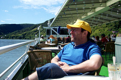 DE - me, enyoing a summer trip on the Rhine