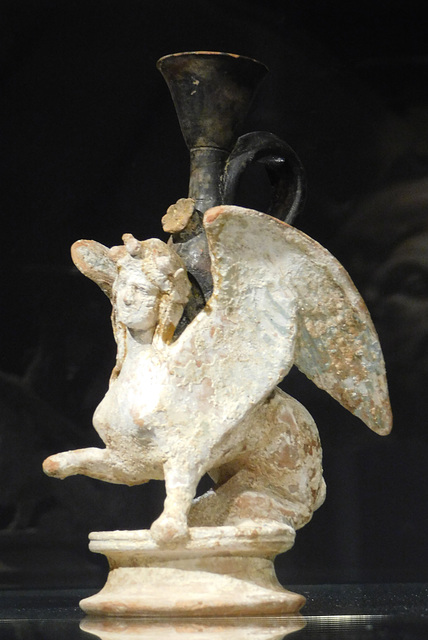 Lekythos in the Form of a Sphinx in the Metropolitan Museum of Art, March 2018