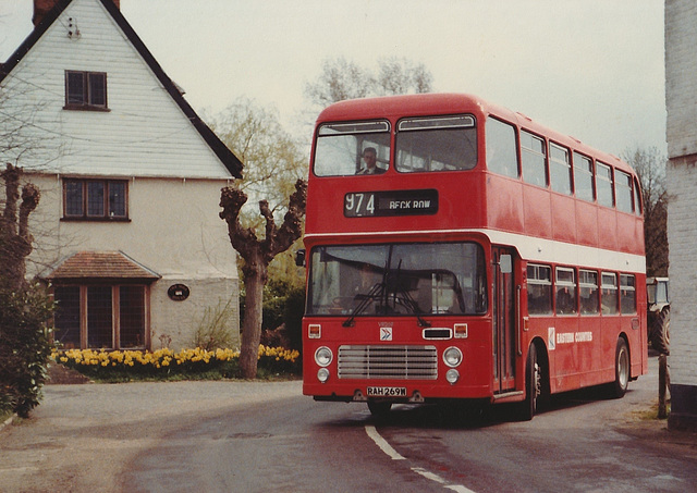 Eastern Counties VR 269 (RAH 269W) in Barton Mills - 17 Apr 1985