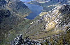 Dubh Loch from A`Mhaighdean May 2002
