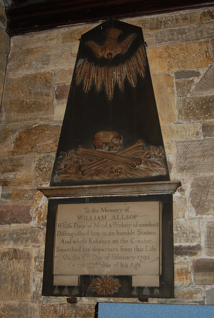 Allsop Monument, Stapleford Church, Nottinghamshire