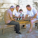 A very usual sight in Jerusalem. Shesh Besh - Backgammon - 1972