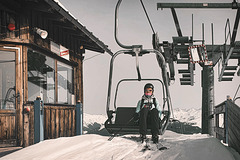 Closed ski lift