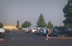 Parking lot, Walmart