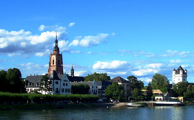 DE - Eltville - Blick vom Rhein