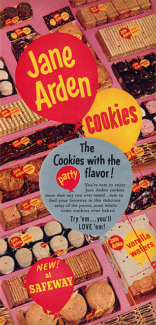 Jane Arden Cookie Ad, 1953