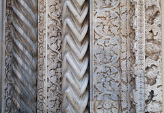 Intricately-carved marble doorway