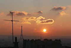 Soleil couchant sur Paris