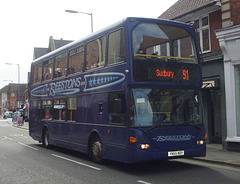DSCF9186 Beestons Coaches YN55 NDY in Ipswich - 22 May 2015