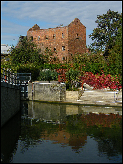 ruined mill by the Thames