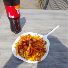 Curry Pommes -- a typical german fast-food