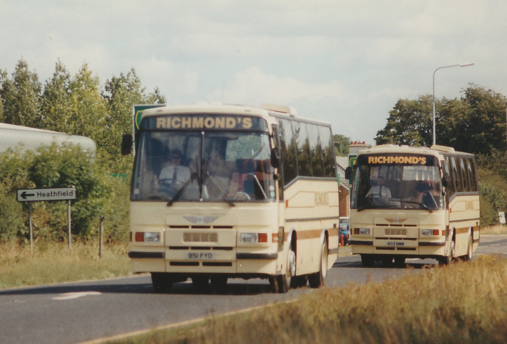 Richmond’s 851 FYD (C219 FMF) and 403 NMM (D867 YPH) near Duxford Airfield - 26 May 1996