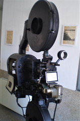 Sound movies projecting machine, made by Bauer (Germany).