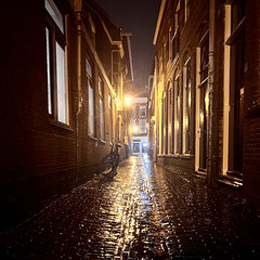 Rainy night in Leiden