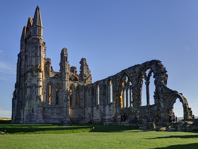 Whitby Abbey Church - North Transept and Nave wall