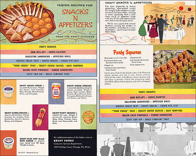 Kraft Snacks 'N Appetizers, 1957