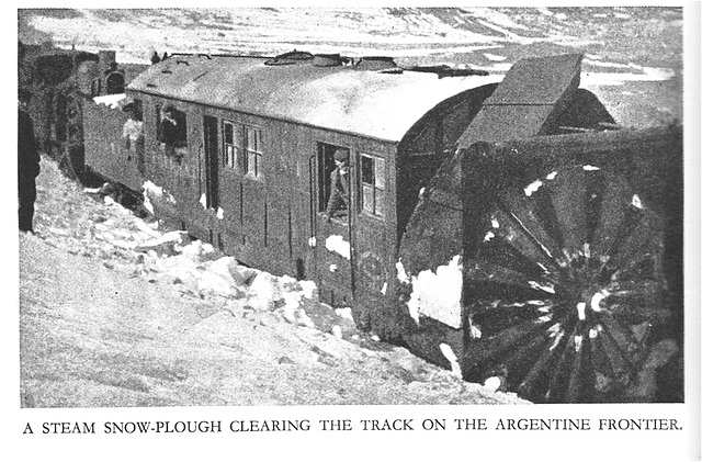 Argentinian steam snow plough c1950