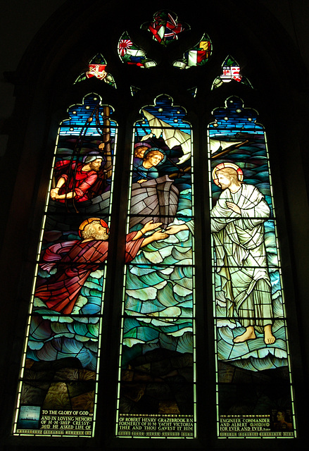 War Memorial Window by Morris and Co, Old Swinford, Dudley, West Midlands