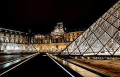 Musée du Louvre am Abend