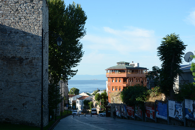 Istanbul, Ishak Pasha Street Leading Down to the Bosporus